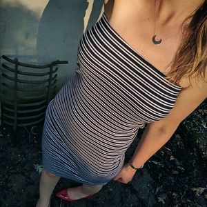 Zara bodycon dress or skirt - striped