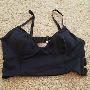 Black cross back Victoria Secret bikini top M