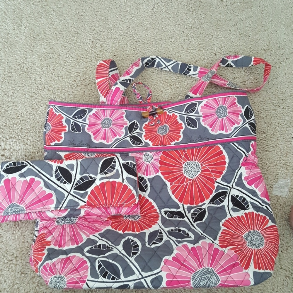 Gently used Vera Bradleybwith matching waller