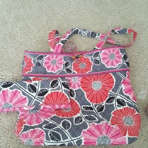 Gently used Vera Bradleybwith matching waller