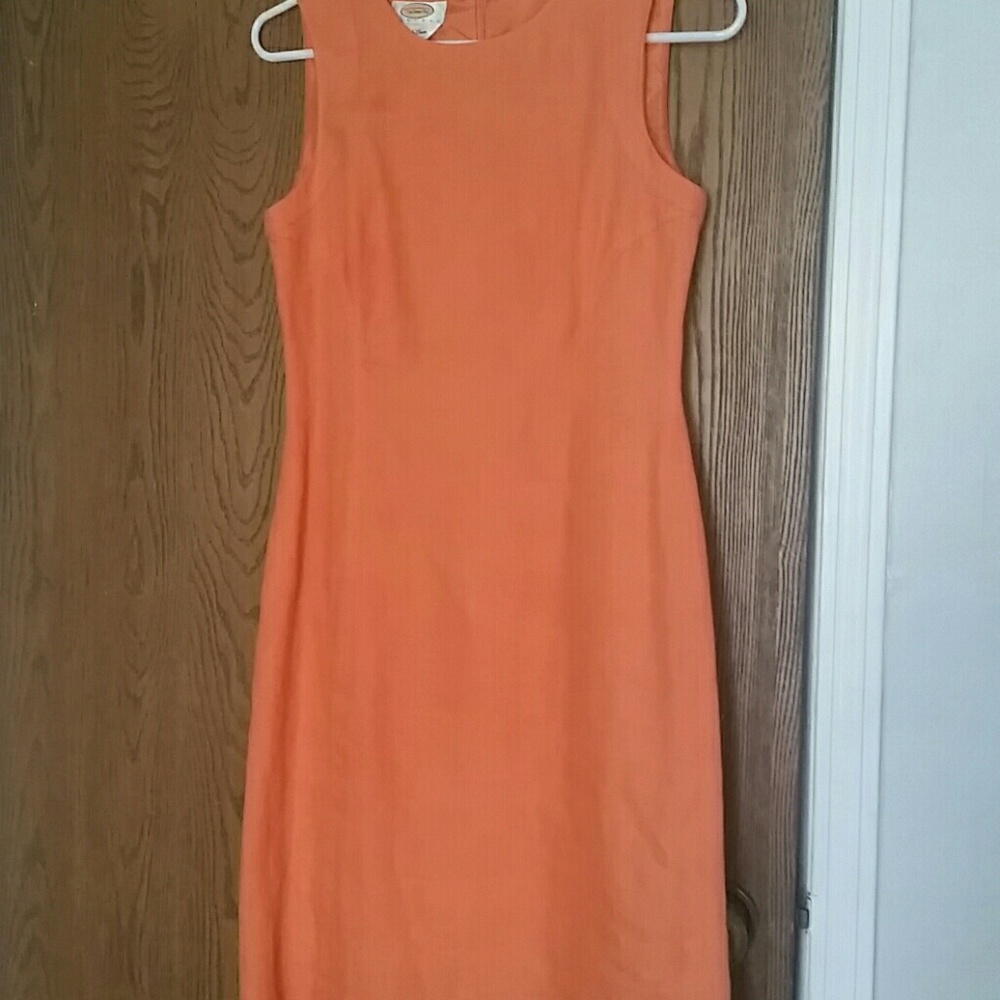 Talbots linen sz 2 petite orange dress