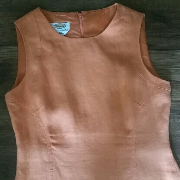 Talbots linen sz 2 petite orange dress - Picture 4 of 8