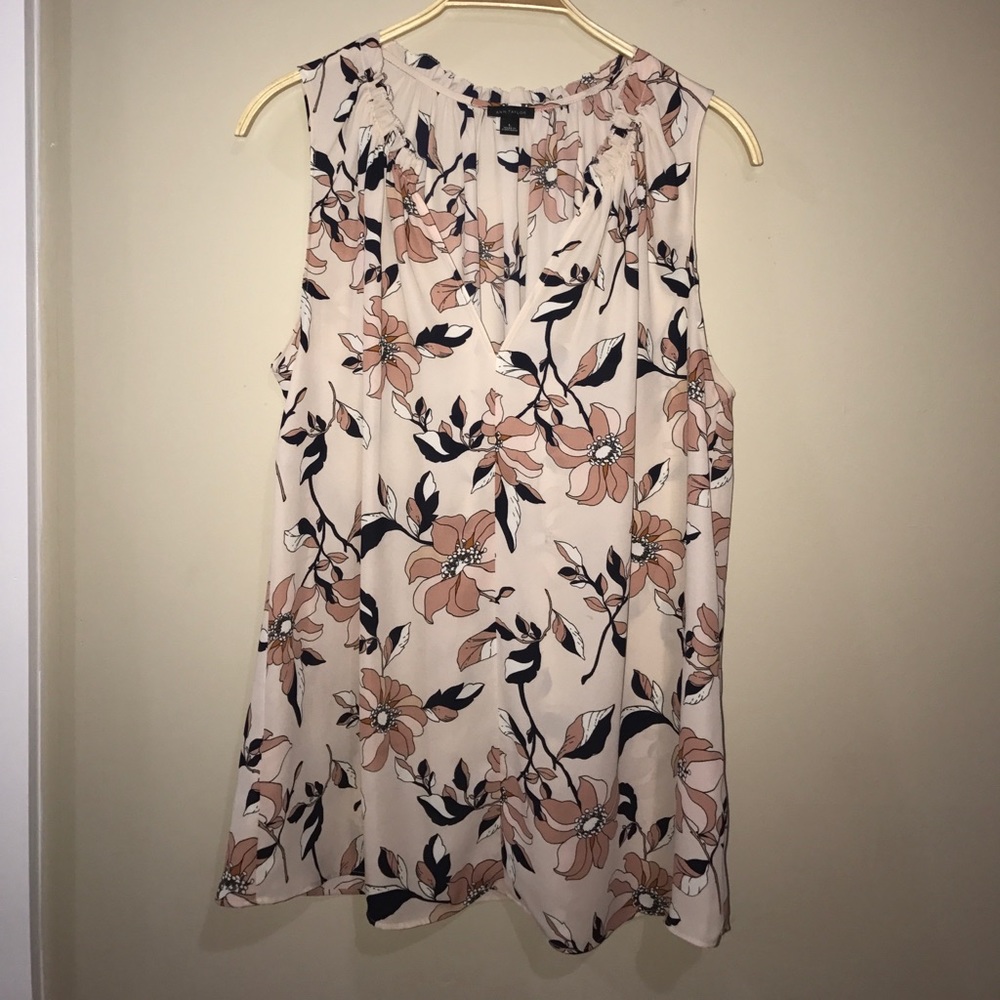 Ann Taylor L Sleeveless Blouse