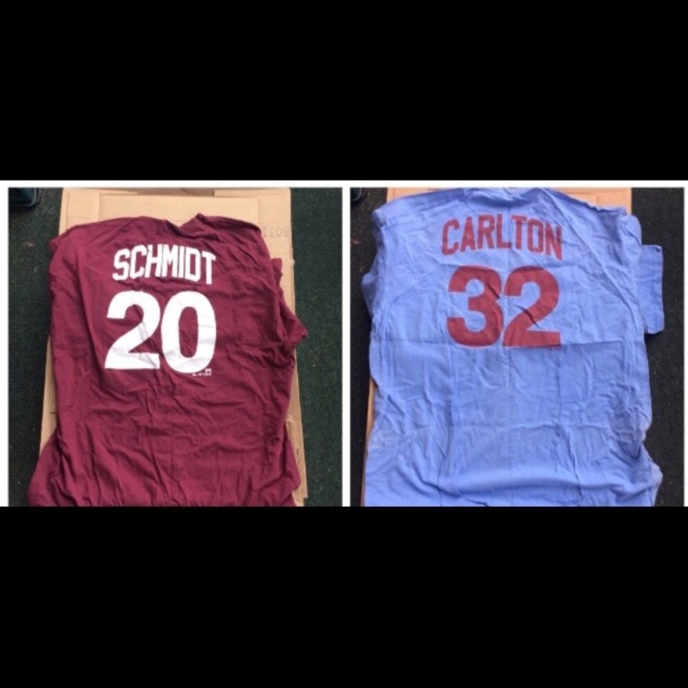 3 Phillies & Flyers t shirts men's 3XL