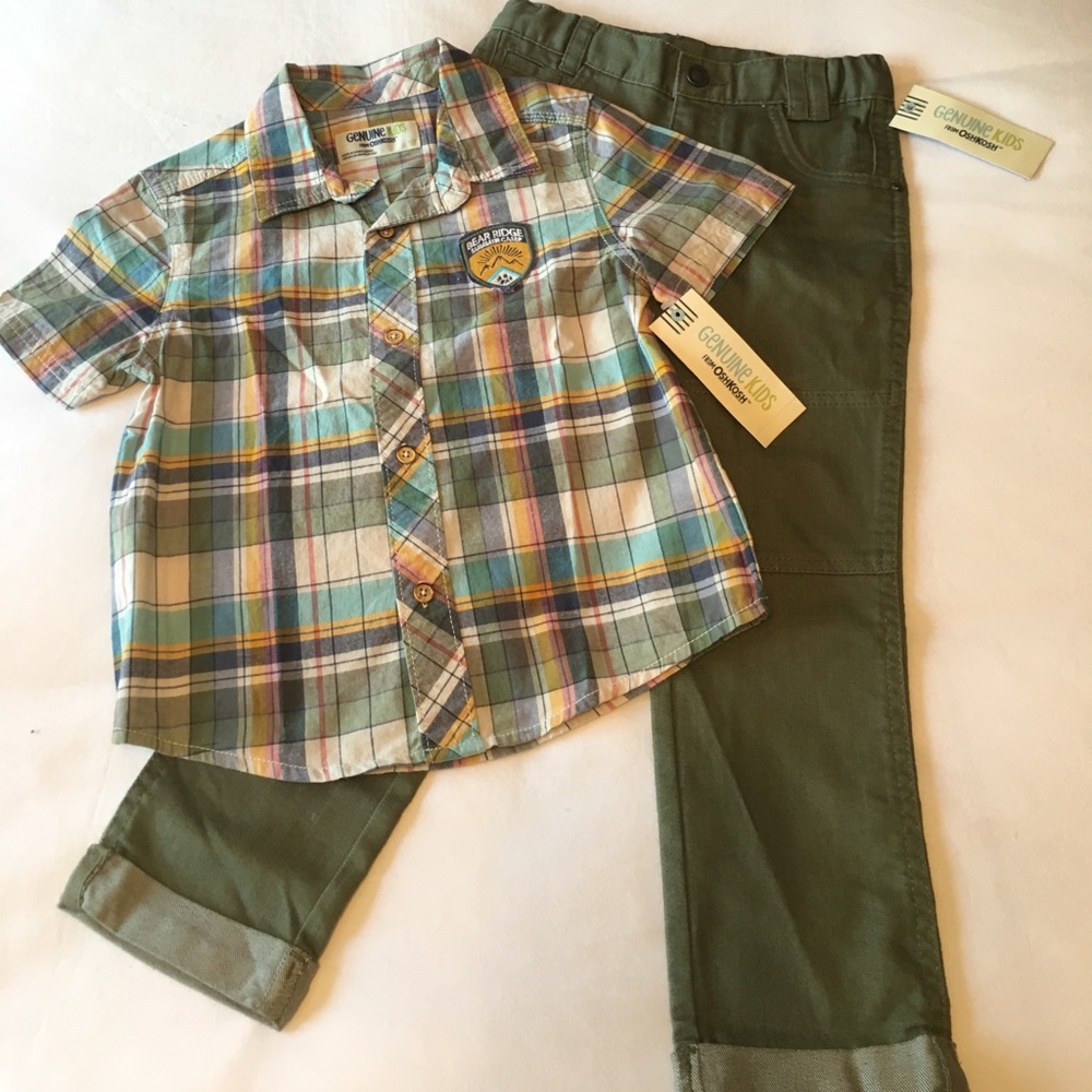 NWT Genuine Kids/OshKosh toddler boy outfit