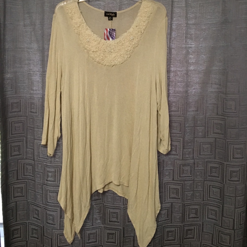 Cal Style Gold Long Blouse/Dress