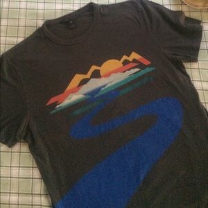 Marc Jacobs "sunrise and river" graphic tee