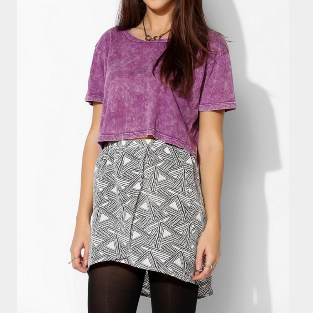 UO Patterned Wrap Skirt