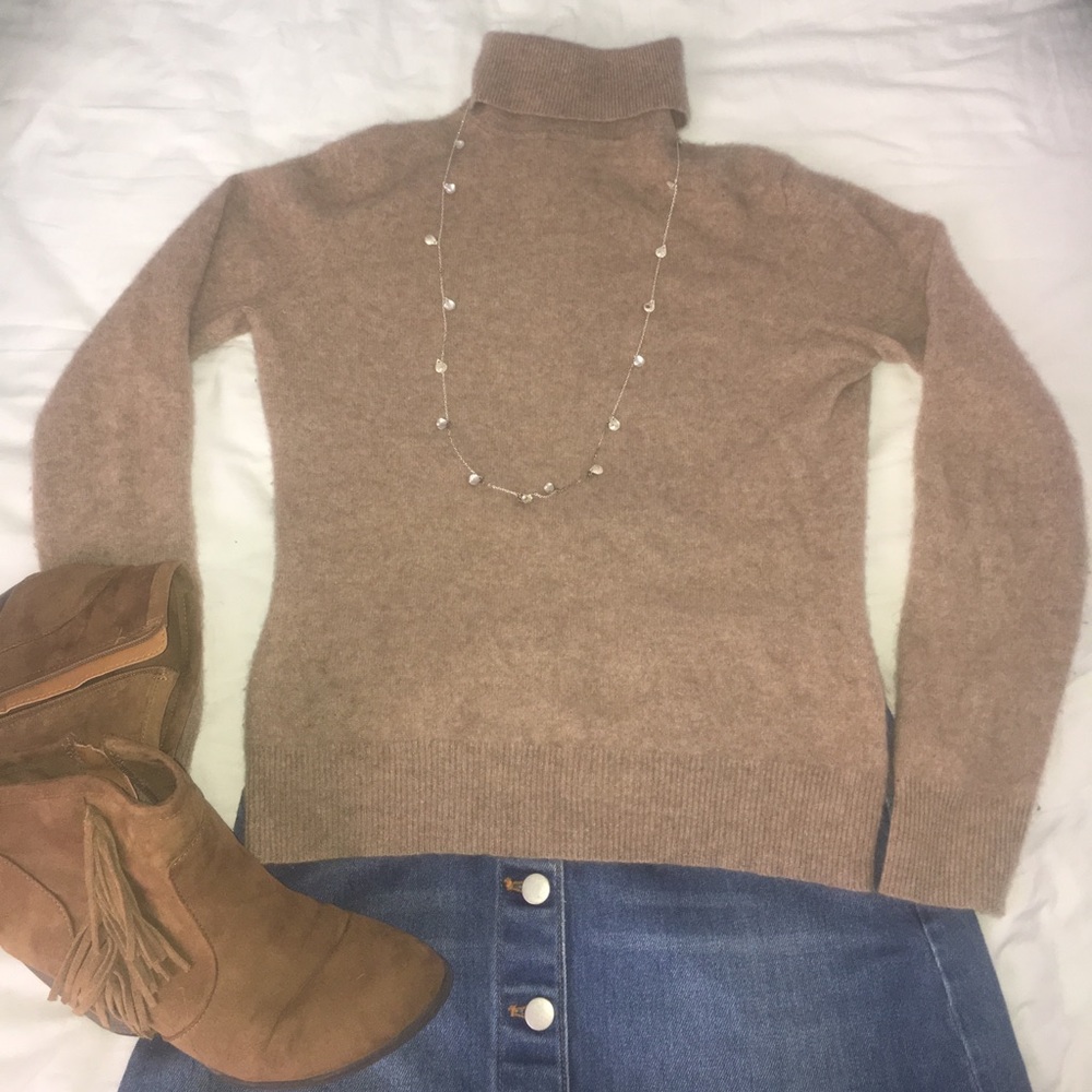 Camel cashmere sweater