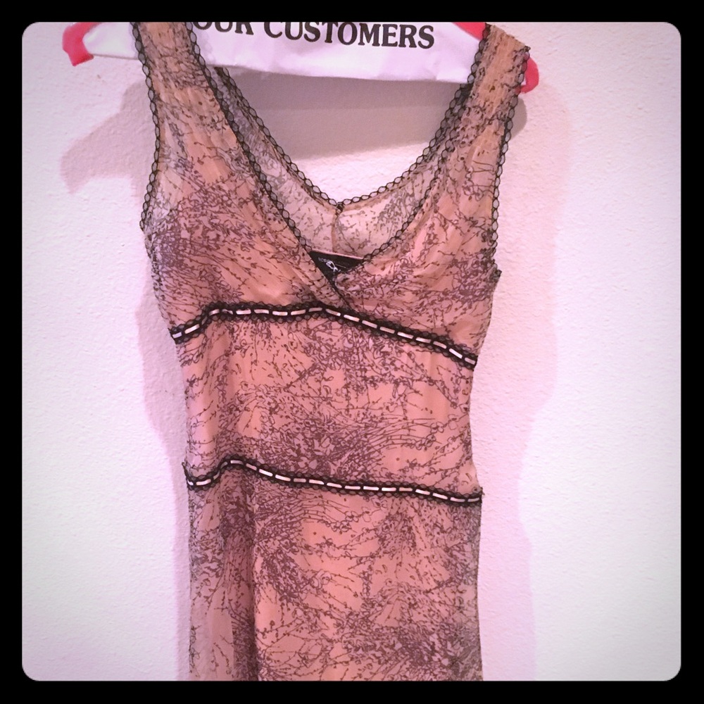 BCBG pink and black dress
