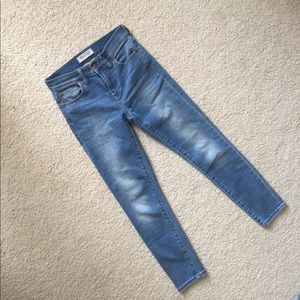 Madewell High Riser Crop Skinny Jeans