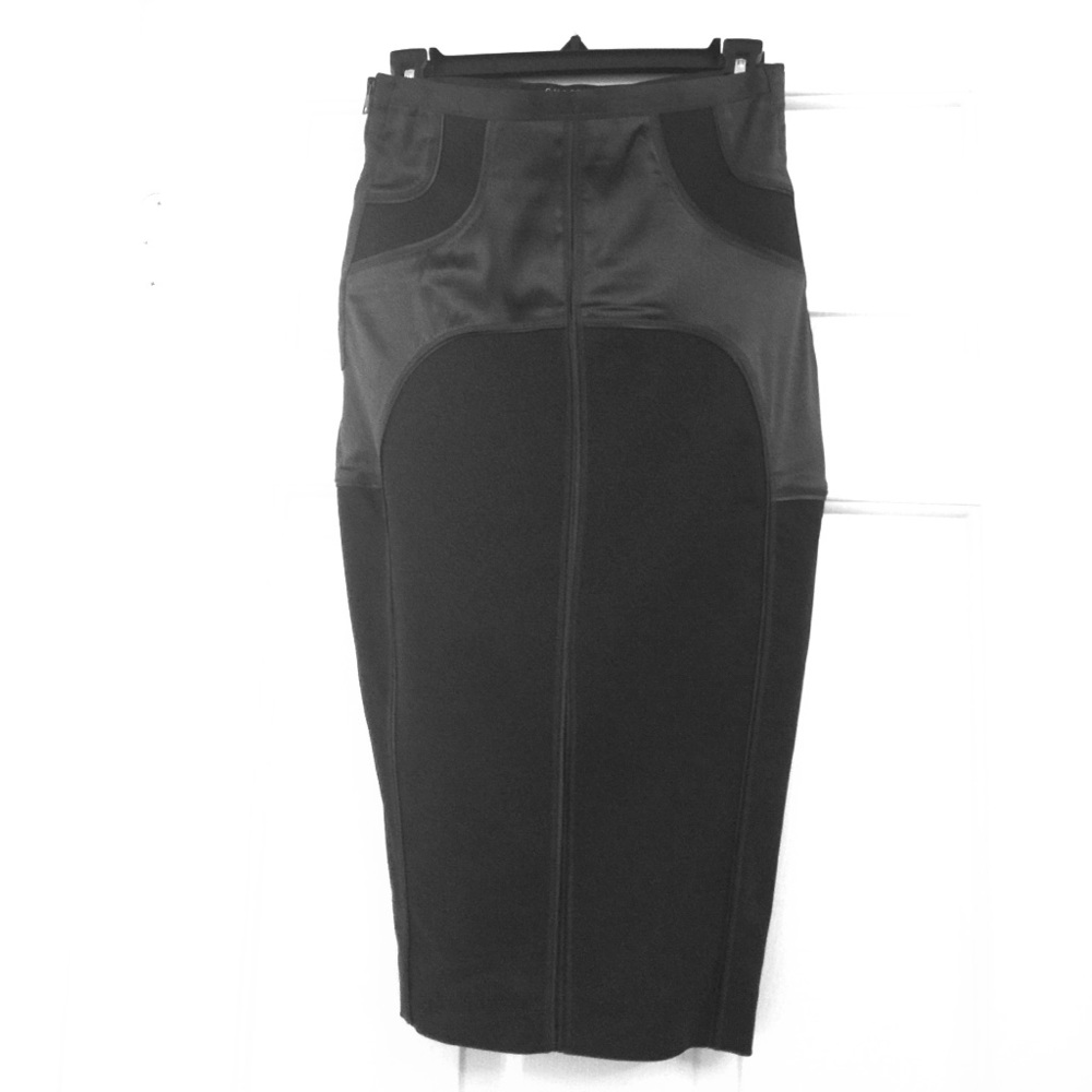 Black Gucci pencil skirt