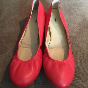 J. Crew leather ballet flats.