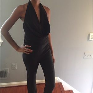 Halston Heritage black jumpsuit