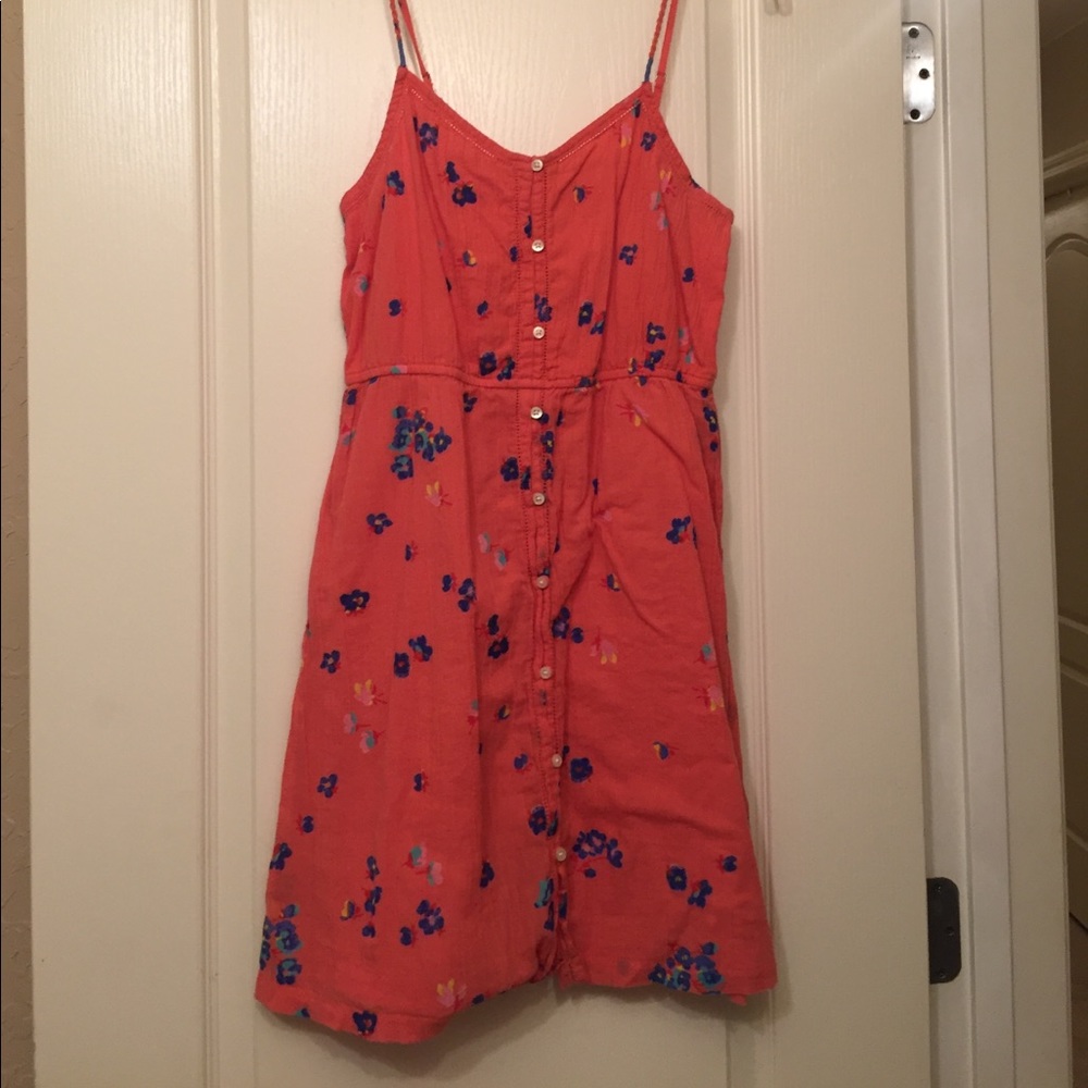 Coral Flower Printed Sun Dress from Aerie