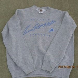 Quick$Detroit lions football sweater Vintage 1990s