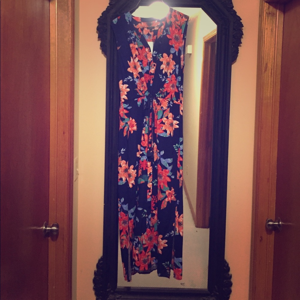 Talbots's tropical print dress