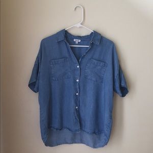 Splendid/Anthropologie Chambray Oversized Blouse