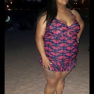 Torrid butterfly print swimsuit