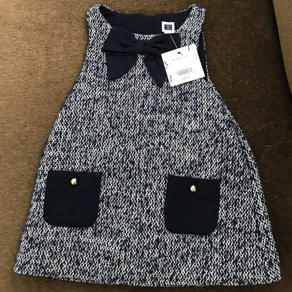 Janie and Jack Navy/Cream Shift NWT