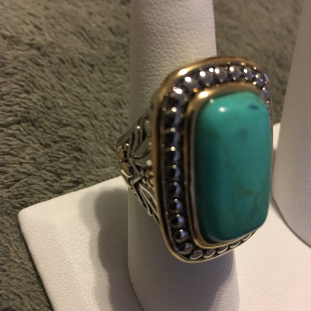 💥💥💥🎉HP 8/8🎉 Turquoise Large Statement Ring - Picture 4 of 4