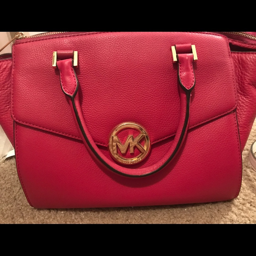 Michael Kors Fuchsia Purse Used