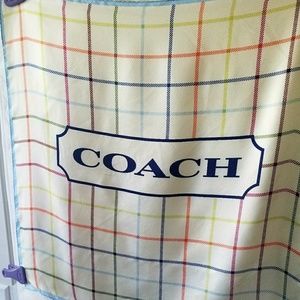 COACH Tattersail Logo Scarf (Multi)
