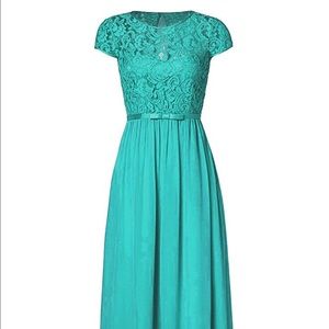 Prom / bridesmaids Tiffany blue long dress