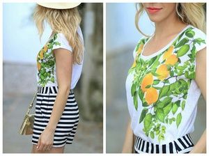 🍋 Milly Designation Sequins Lemon Top L 🍋