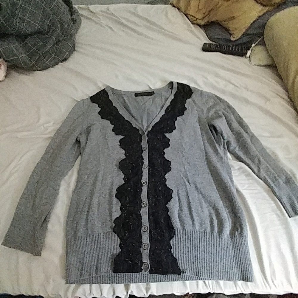 Grey & Black cardigan