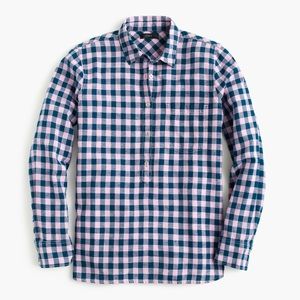 Price FIRM - J.Crew gigham popover top