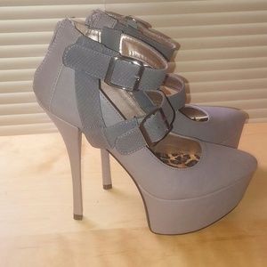 Great strapy ankle heels