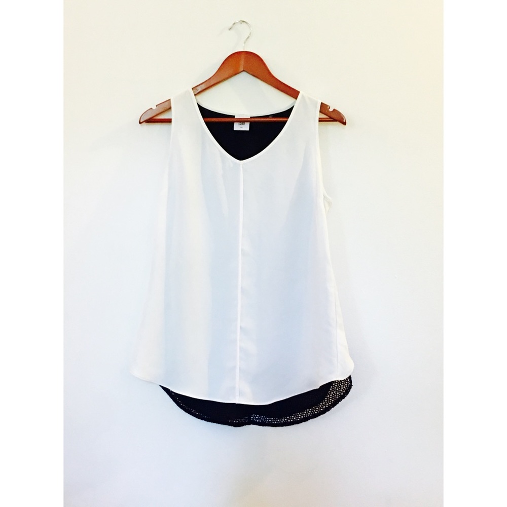 Cabi netted tank top/blouse