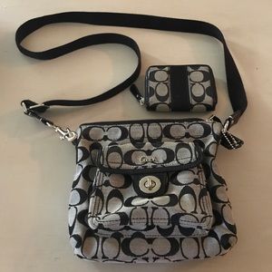 Coach purse and matching wallet
