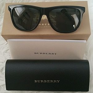SOLD!!! Authentic Mens Burberry Black Sunglasses