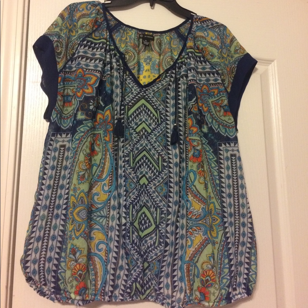 Sheer ornate blouse