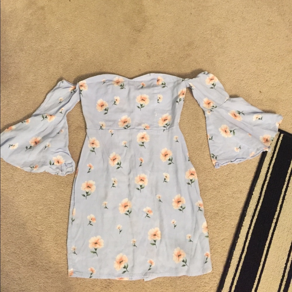 Off the shoulder mini dress