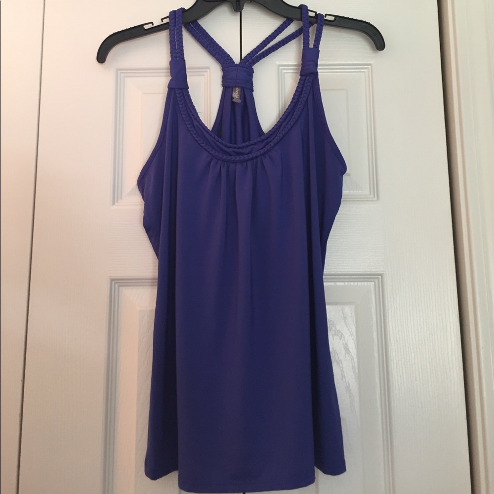 Blue Braided Tank