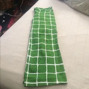 Trina Turk green & white pants