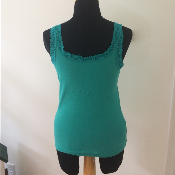 4/$15 SUPER SALE Teal Cotton Tank Top - Picture 2 of 4