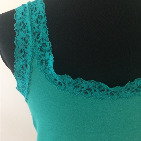 4/$15 SUPER SALE Teal Cotton Tank Top - Picture 3 of 4