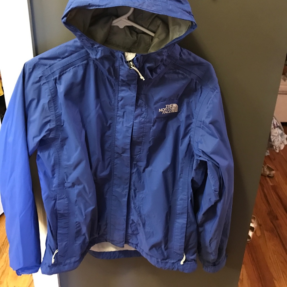 North Face Rain Jacket Small Royal Blue