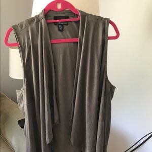 Faux Suede Vest Cynthia Rowley size 2X