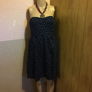 Polka dot star print dress