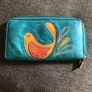 Vintage Fossil Bird Wallet