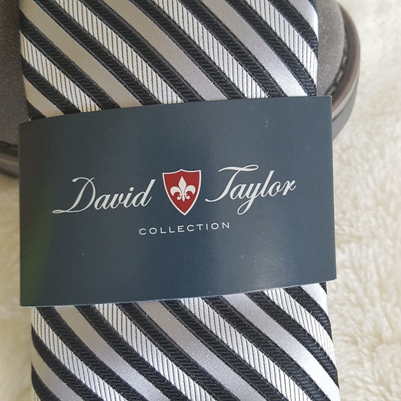 Classy Gray and Black Tie - Picture 2 of 4