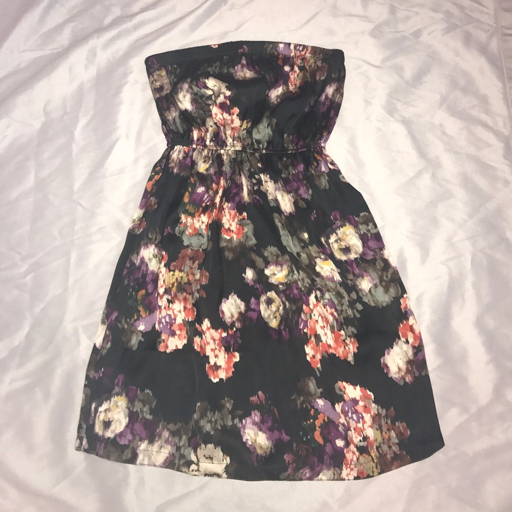 Strapless Knee-Length Summer Dress