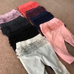 8pcs Old Navy leggings  6-12 months