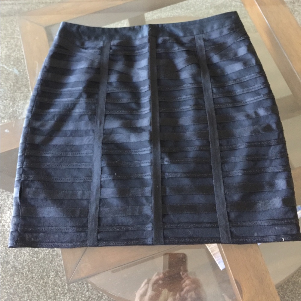 Ann Taylor ribbon mini skirt sz 8