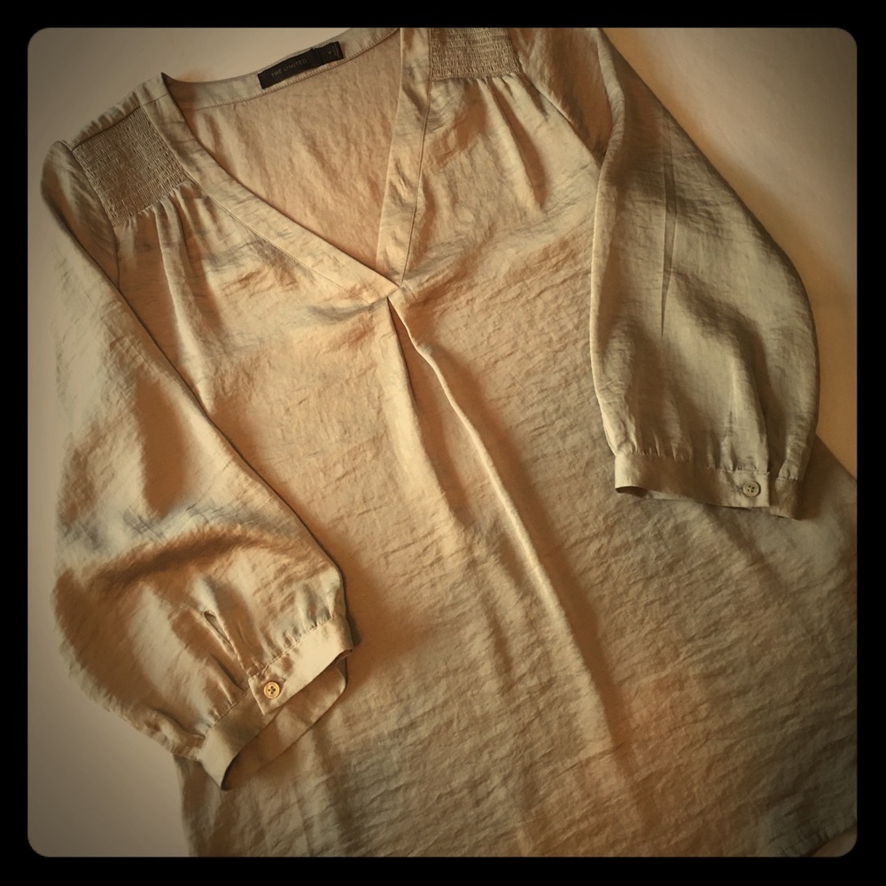 Taupe 3/4 sleeve top from The Limited